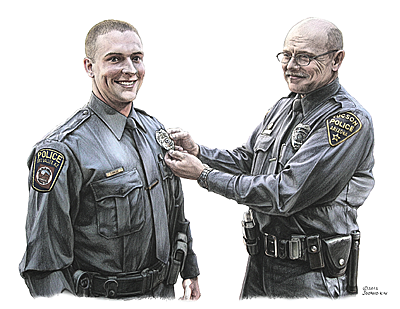Officer Mike Gracie and his father