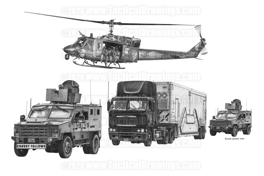 Nuclear Missile Payload Transporter Security Convoy
